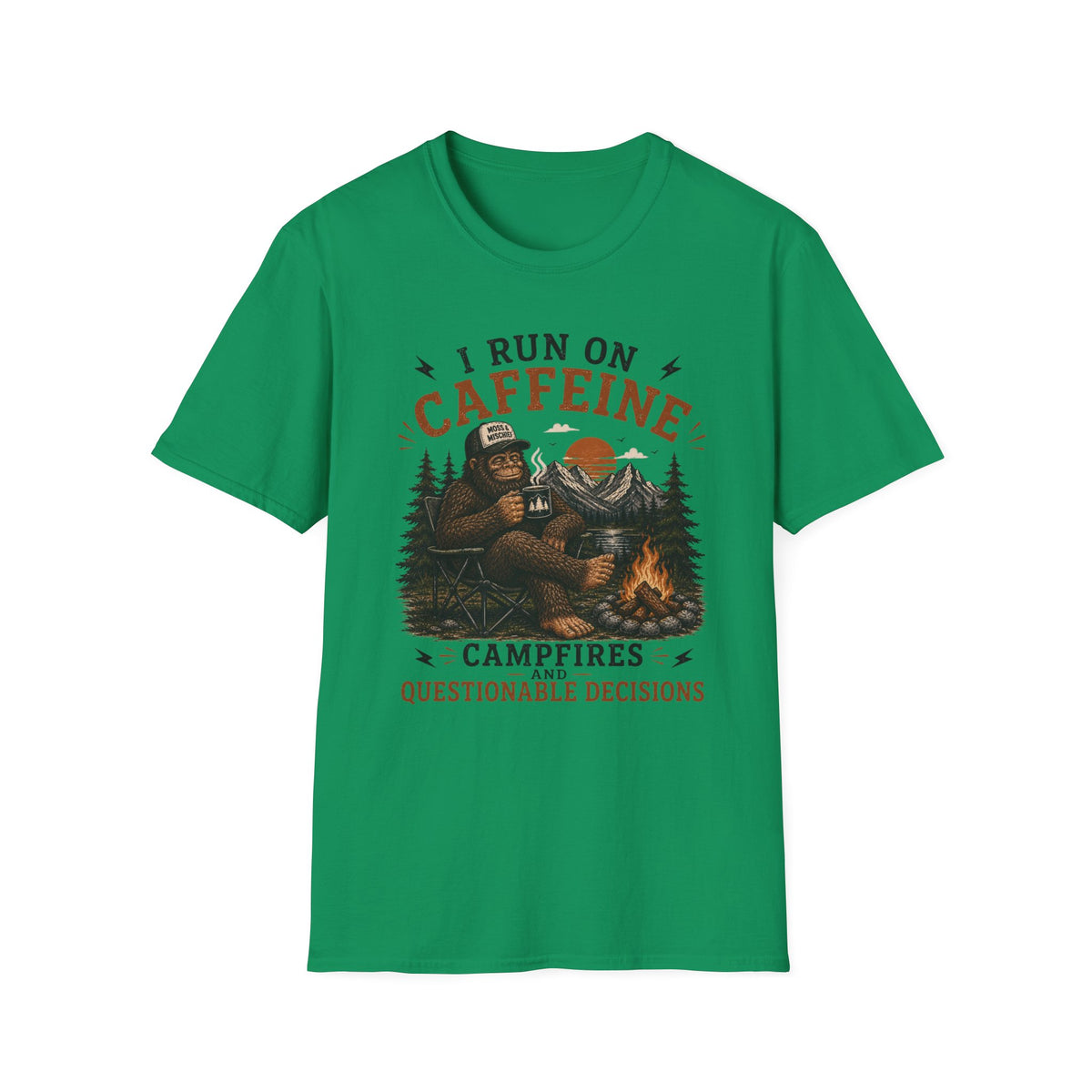 Caffeine and Campfires T-Shirt