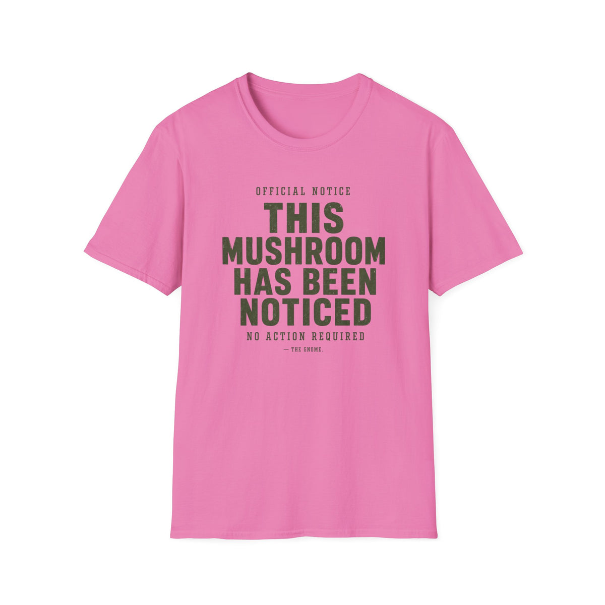 Official Mushroom Notice T-Shirt