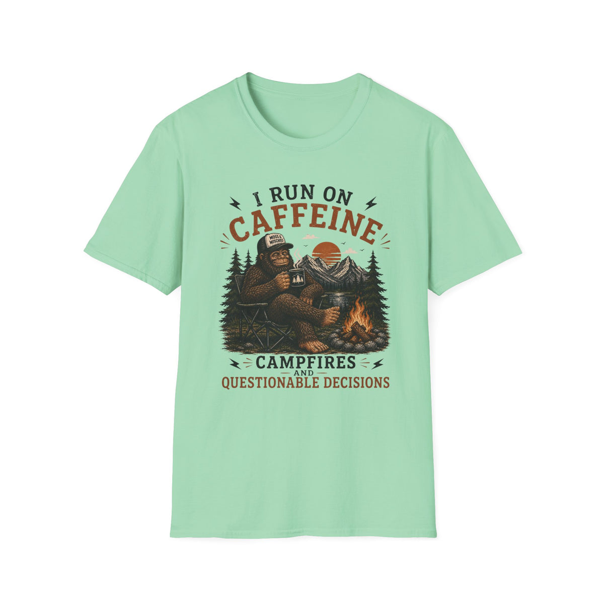 Caffeine and Campfires T-Shirt