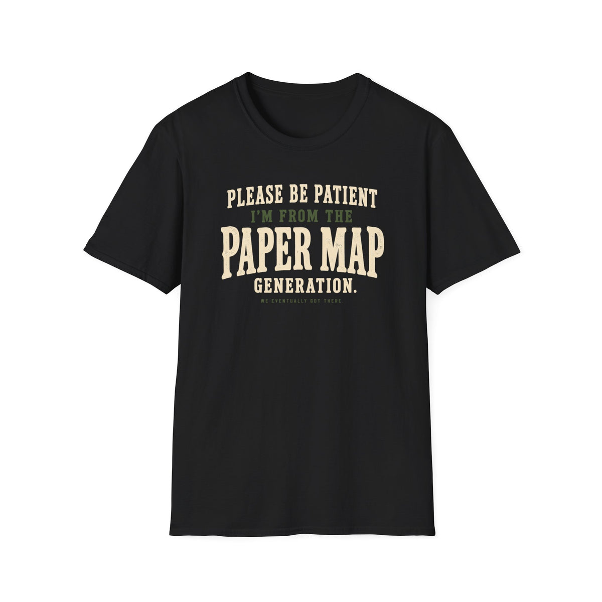 Paper Map Generation T-Shirt