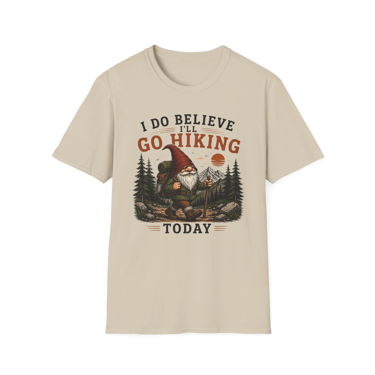 Go Hiking Gnome T-Shirt
