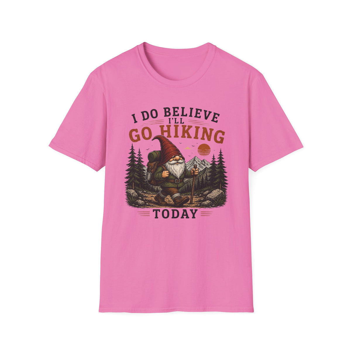 Go Hiking Gnome T-Shirt