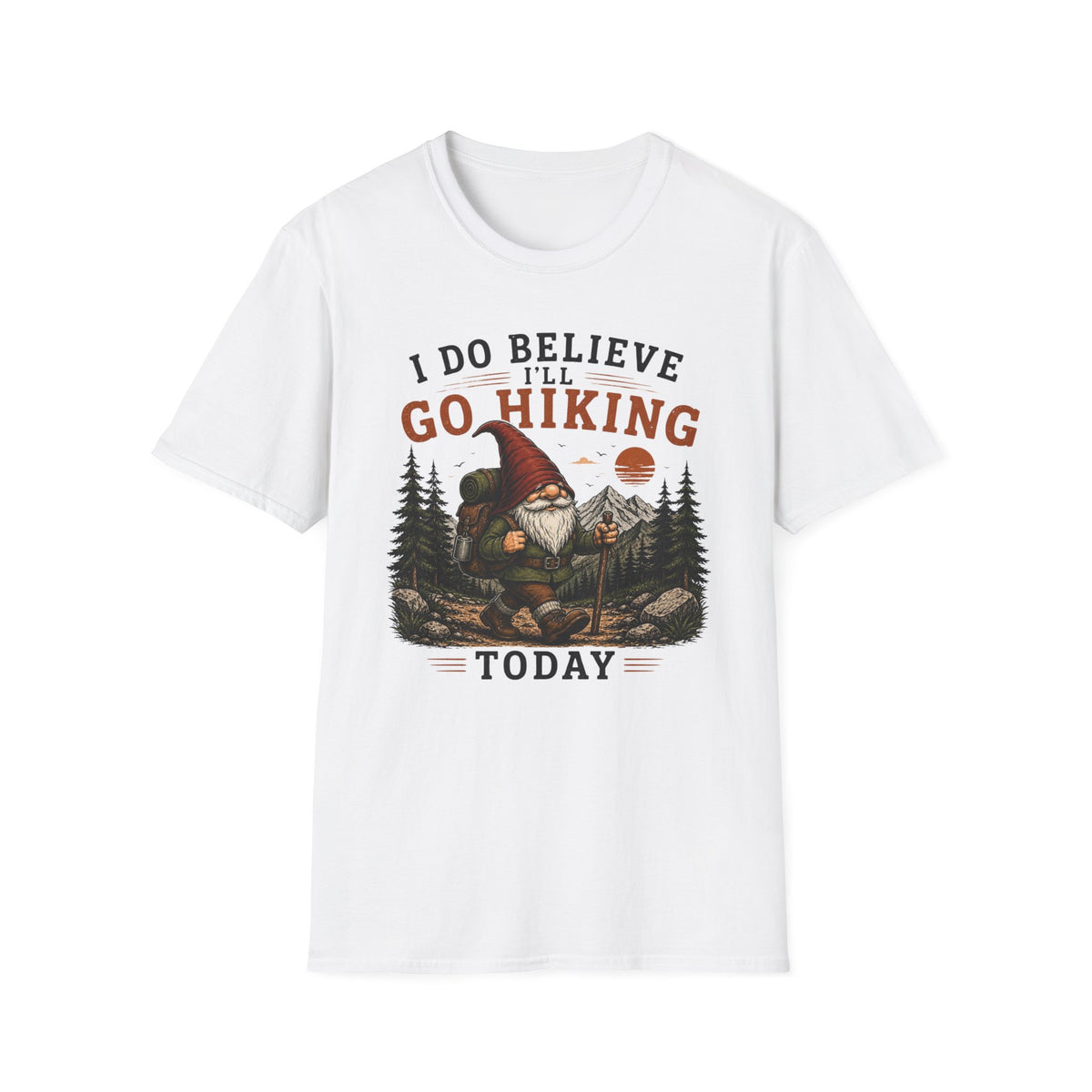 Go Hiking Gnome T-Shirt