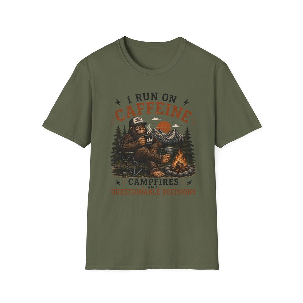 Caffeine and Campfires T-Shirt