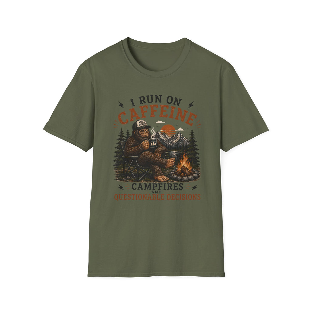 Caffeine and Campfires T-Shirt