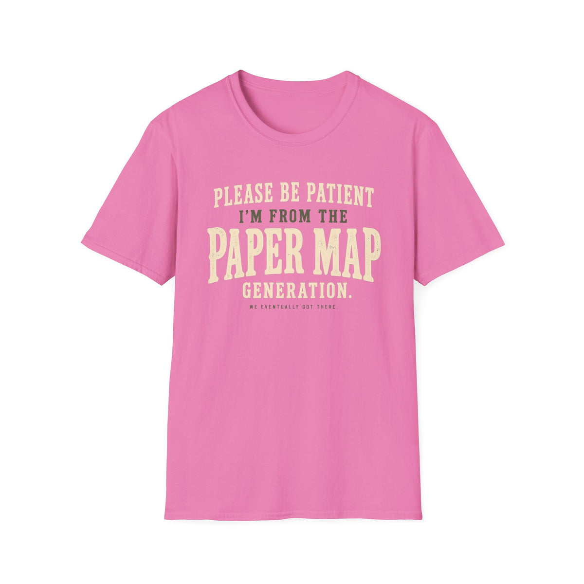 Paper Map Generation T-Shirt