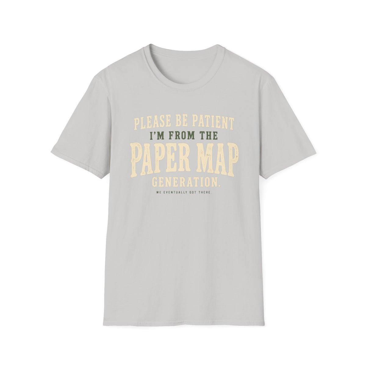 Paper Map Generation T-Shirt
